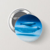 Moeder van Beluga en Baby Ronde Button 5,7 Cm (Voorkant /achterkant)