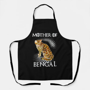Moeder van Bengaalse Katten Shirt Schort