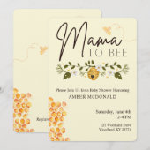 Moeder van bijen - Bijen - Verondersteld Baby show Kaart (Voorkant / Achterkant)