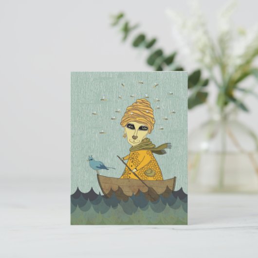 Moeder van bijen briefkaart (Staand voorkant)