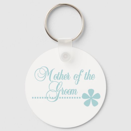 Moeder van Blauwgroen elegantie van Groom Sleutelhanger (Voorkant)