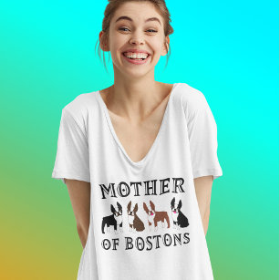 Moeder van Boston Terriers Funny T-Shirt