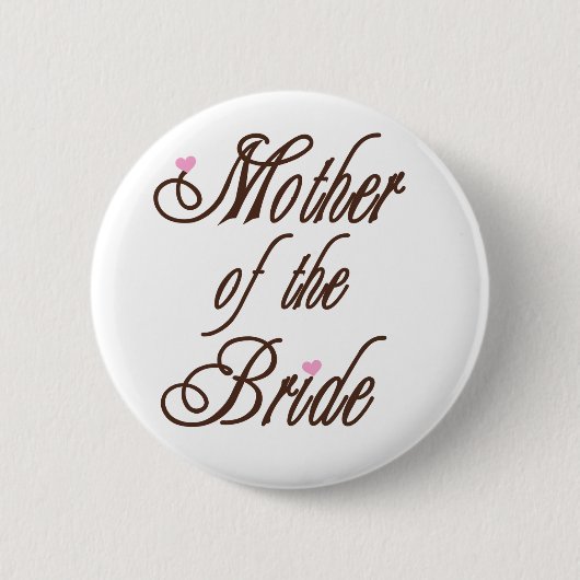 Moeder van Bride Classy Browns Ronde Button 5,7 Cm (Voorkant)