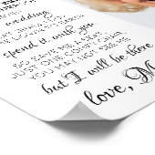 Moeder van Bride Foto Heaven Memorial Wedding Poster (Hoek)