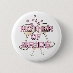 Moeder van Bride-ID Ronde Button 5,7 Cm