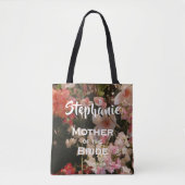 Moeder van Bride, naam, Vele bloemen Tote Bag (Voorkant)