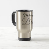 Moeder van Bride Script Gray Reisbeker (Voorkant links)