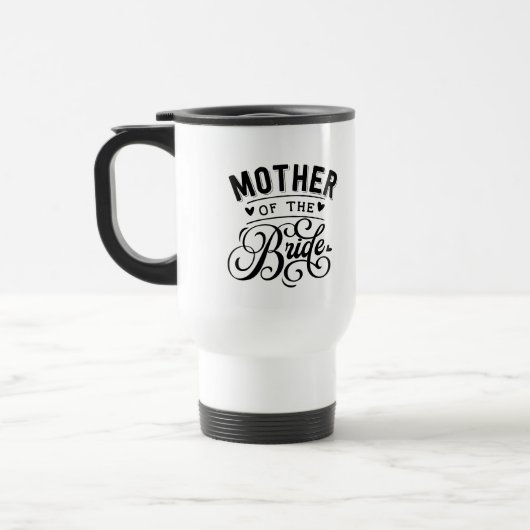 Moeder van Bride Travel Mug Reisbeker (Links)