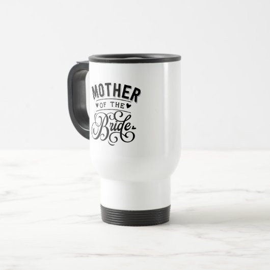 Moeder van Bride Travel Mug Reisbeker (Voorkant links)