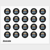 Moeder van Bridezilla Moeder van de bruid Funny Mo Ronde Sticker (Vel)