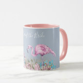 MOEDER-VAN-BRUID Blushing Flamingo Tropische bruil Mok (Voorkant rechts)