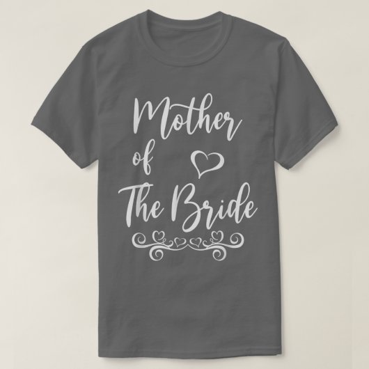 Moeder van bruid & bruidegom huwelijksmatching t-shirt (Design voorkant)