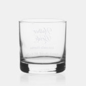 Moeder van bruid whisky glas (Achterkant)