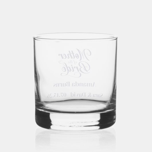 Moeder van bruid whisky glas (Achterkant)