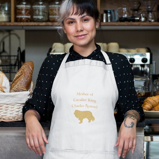 Moeder van Cavalier King Charles Spaniel Gold Standaard Schort