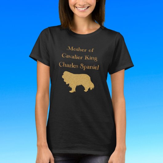 Moeder van Cavalier King Charles Spaniel Gold T-shirt