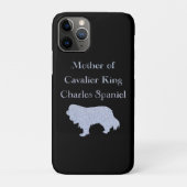 Moeder van Cavalier King Charles Spaniel Zilver Case-Mate iPhone Case (Achterkant)