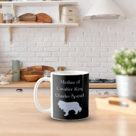 Moeder van Cavalier King Charles Spaniel Zilver Koffiemok