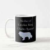 Moeder van Cavalier King Charles Spaniel Zilver  Koffiemok (Links)