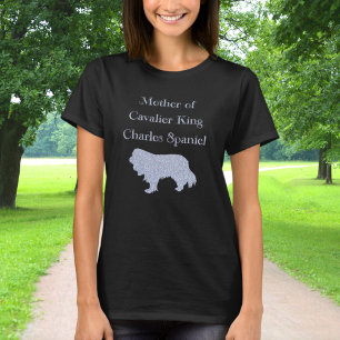 Moeder van Cavalier King Charles Spaniel Zilver T-shirt