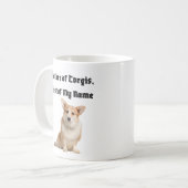 Moeder van Corgis, de eerste van mijn naam Koffiemok (Voorkant links)