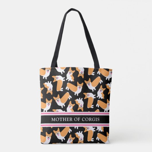 Moeder van Corgis Tote Bag (Achterkant)