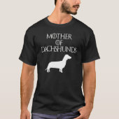 Moeder van Dachshunds Cute Dog amp Puppy T-Shirt a (Voorkant)