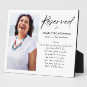 Moeder van de afgestudeerde in de hemel voor Afstu Fotoplaat (Zijkant)