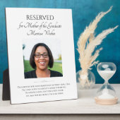 Moeder van de Afstuderen hemel gedenkteken met fot Fotoplaat (Zijkant)