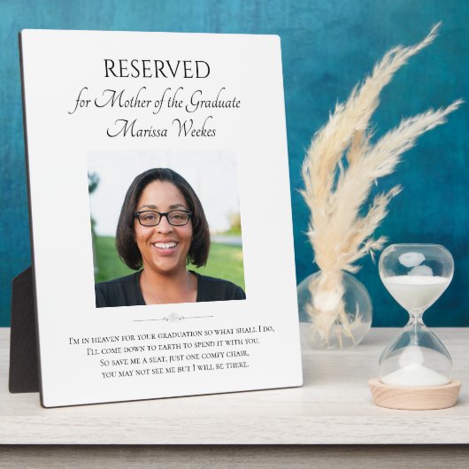 Moeder van de Afstuderen hemel gedenkteken met fot Fotoplaat (Zijkant)