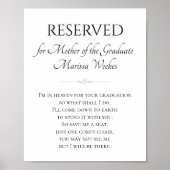 Moeder van de Afstuderen monument van de Afstudere Poster (Voorkant)