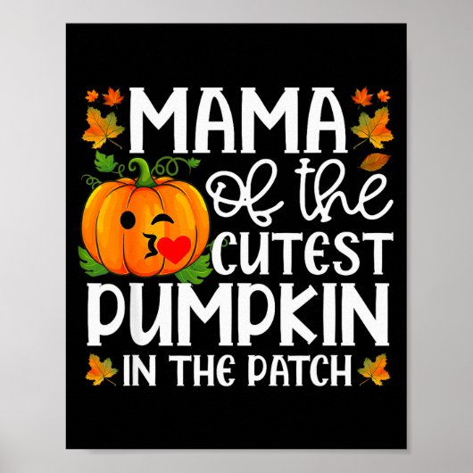 Moeder van de allerliefste pompoen in de patch Hal Poster (Voorkant)