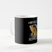 Moeder van de Bengaalse kat Shirt Koffiemok (Voorkant links)