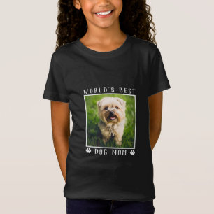 Moeder van de Beste Hond ter Wereld Huisdier Foto T-shirt