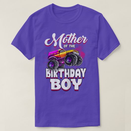 Moeder van de 'Birthday Boy Monster' Mo T-shirt (Design voorkant)