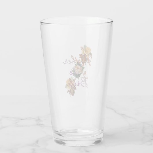 Moeder van de bloemen glas (Achterkant)
