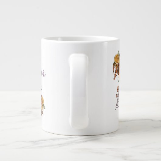 Moeder van de bloemen grote koffiekop (Achterkant)