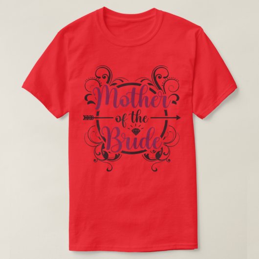 Moeder van de Bride1357 T-shirt (Design voorkant)