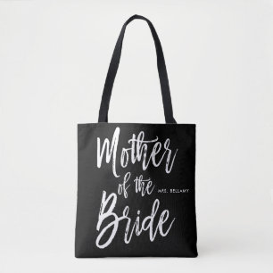 Moeder van de Bride Aangepaste bruiloft in Scrip Tote Bag
