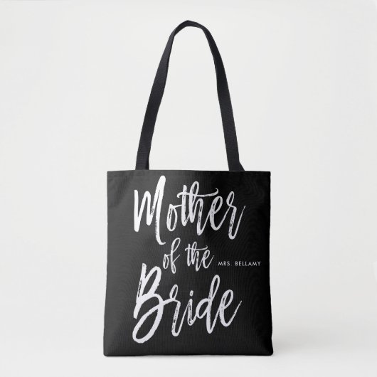 Moeder van de Bride | Aangepaste bruiloft in Scrip Tote Bag (Voorkant)