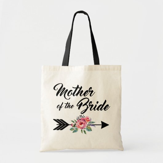 Moeder van de Bride Arrow Tote Bag (Voorkant)
