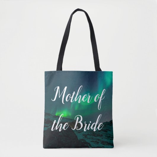 Moeder van de Bride Aurora Lights Wedding Tote Bag (Voorkant)