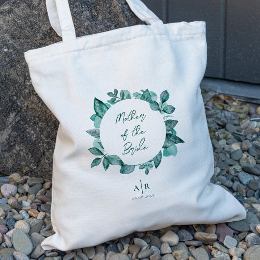 Moeder van de Bride, Blauwgroen Grieks huwelijk Tote Bag