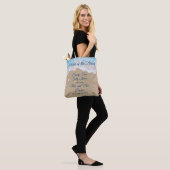 Moeder van de Bride Blue Beach Waves Sandy Toes Tote Bag (Op model)