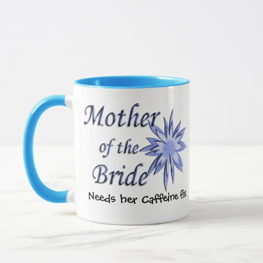 Moeder van de Bride Blue Mok (Links)