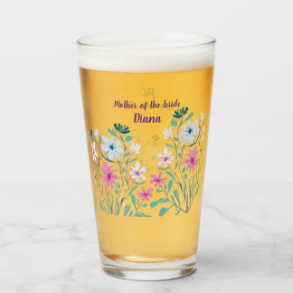 Moeder van de bride Bouquet Wedding Glasses Glas