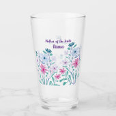 Moeder van de bride Bouquet Wedding Glasses Glas (Voorkant)