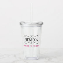 MOEDER VAN DE BRIDE BRIDAL PARTIJ ACRYLIC TUMBLER