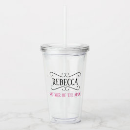 MOEDER VAN DE BRIDE BRIDAL PARTIJ ACRYLIC TUMBLER ACRYL DRINKBEKER