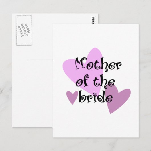 Moeder van de Bride Briefkaart (Voorkant / Achterkant)